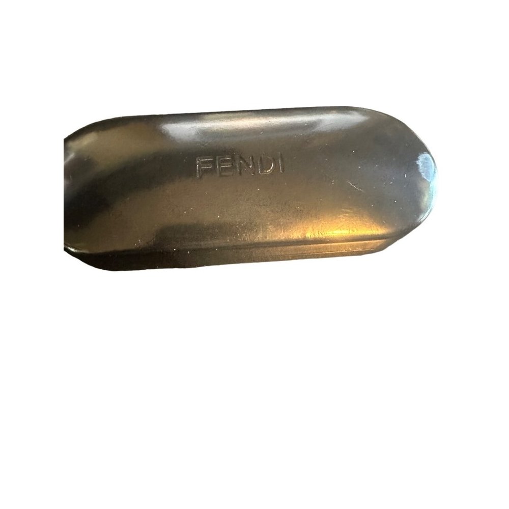 Older Fendi Black Glass Case 6.75 x‎ 3.25” Hard Case